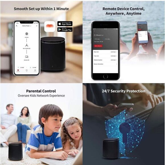 WiFi Router for Wireless Internet & Mesh Wi-Fi System up to 3,000 Sq. Ft. - Picture 4 of 7